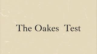 The Oakes Test
