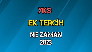 Yks Ek Terci̇h Ne Zaman 2023