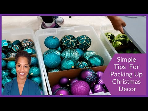 Packing Up Christmas Decor / Christmas Decoration  Storage Ideas