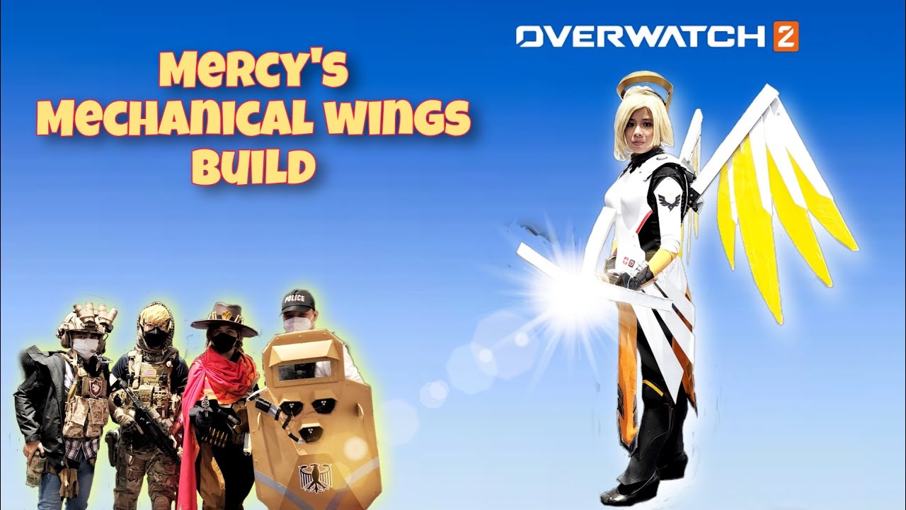 How to build Mechanical Wings for Mercy Overwatch 2 Cosplay (FIL) / 