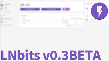 LNbits v0.3BETA overview