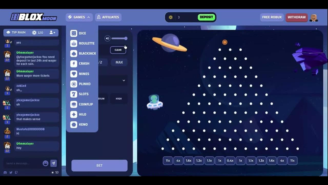 Bloxmoon (CHECK DESC) (IS IT BETTER THAN BLOXFLIP AND RBLXWILD) YouTube