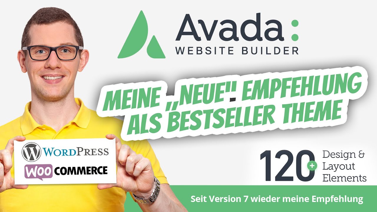 Der Bestseller: AVADA WordPress Theme ⭐  ⭐  ⭐  Fusion Builder für Webseite & Onlineshop 🚀