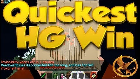 Minecraft: Fastest Hardcore Games Win Ever - MCPVP Hunger Games