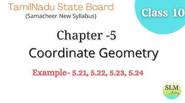 Class 10 | Chapter-5 | Coordinate Geometry | Example- 5.21, 5.22, 5.23, 5.24| SLM Academy