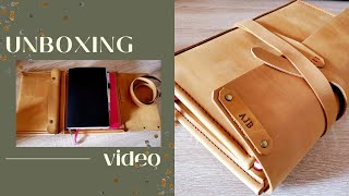 A5 TRAVELER'S NOTEBOOK UNBOXING || DARRELL STANDING LEATHER GOODS