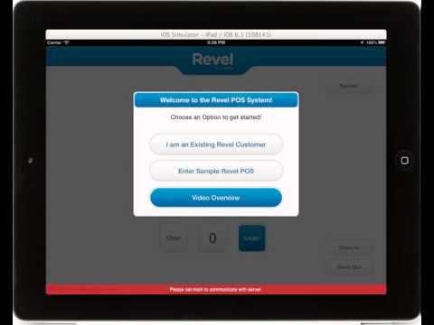 Revel iPad POS - Beginning Demo App