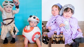 Mom Dresses Twin Baby Girls in Costumes Daily for Month Leading Up to Halloween