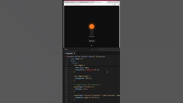 Bouncy Toggle Lamp using HTML & CSS Only #webdevelopment #htmlcss #webdesign #shorts