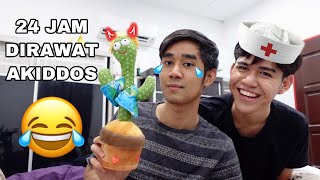 24 JAM DIRAWAT AKIDDOS 😂 UNBOXING GIGI PATAH & MAINAN VIRAL TIKTOK 😍