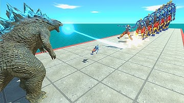 All Godzilla Forms vs 10 Levels of Thor Colossal Titan – ARBS Size Comparison