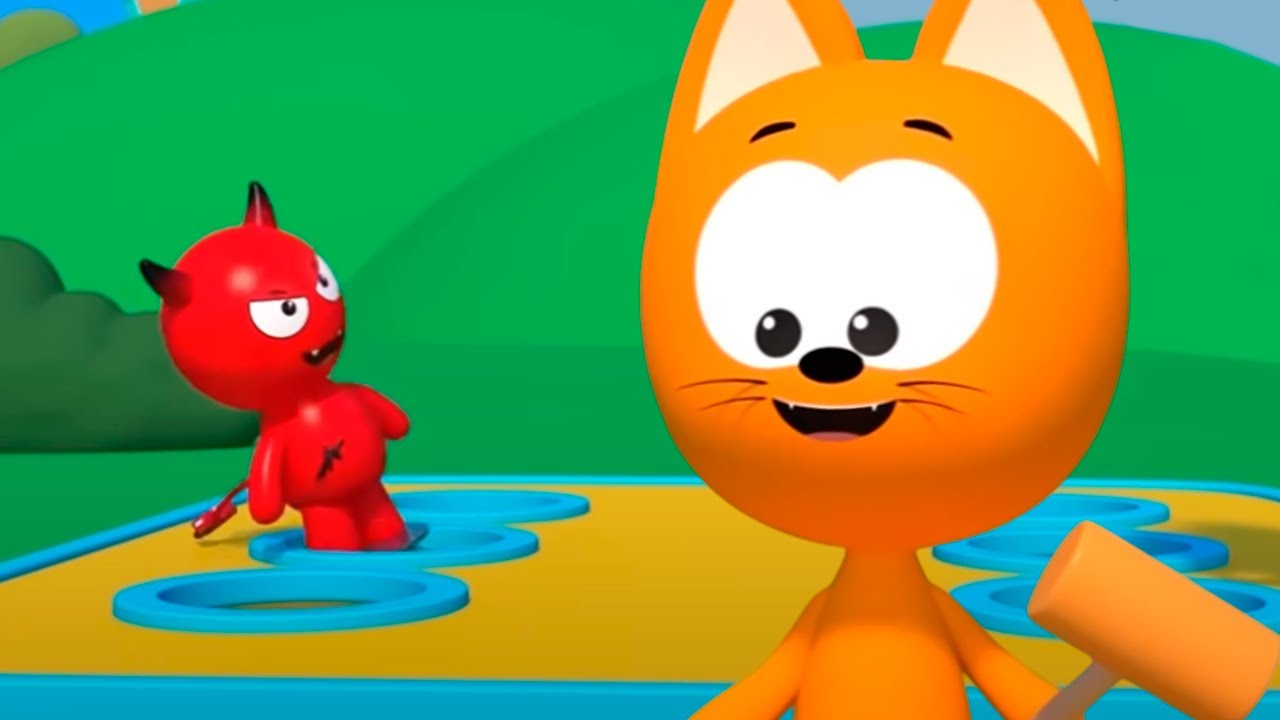 Котенок Котэ Meow Kitty lompat ke clouds! बादल से गिरे फल 🍓🍌 Cartoons anak-anak • बच्चों के लिए