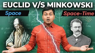 5 Main Differences b/w Euclidean GEOMETRY & Minkowski SPACETIME | Hyperbolic Rotations