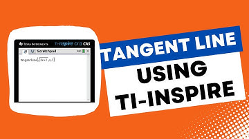 Find Equation of The Tangent Line at a Given Point (CAS TI-Inspire) | Maths Methods