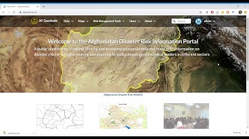 Disasterrisk Afghanistan - GeoNode for DRM - Tutorial on main functionality and downloads