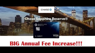 BIG Increase to Chase Sapphire Reserve Annual Fee + Other Changes by Travel Summary 388 views 4 years ago 7 minutes, 2 seconds