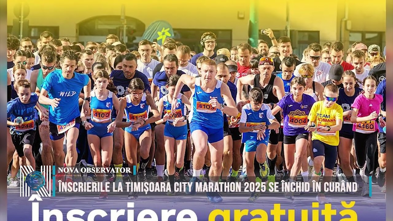 Înscrierile la Timișoara City Marathon 2025 se închid în curând Înscrierile la Timișoara City Marathon 2025 se închid în curând