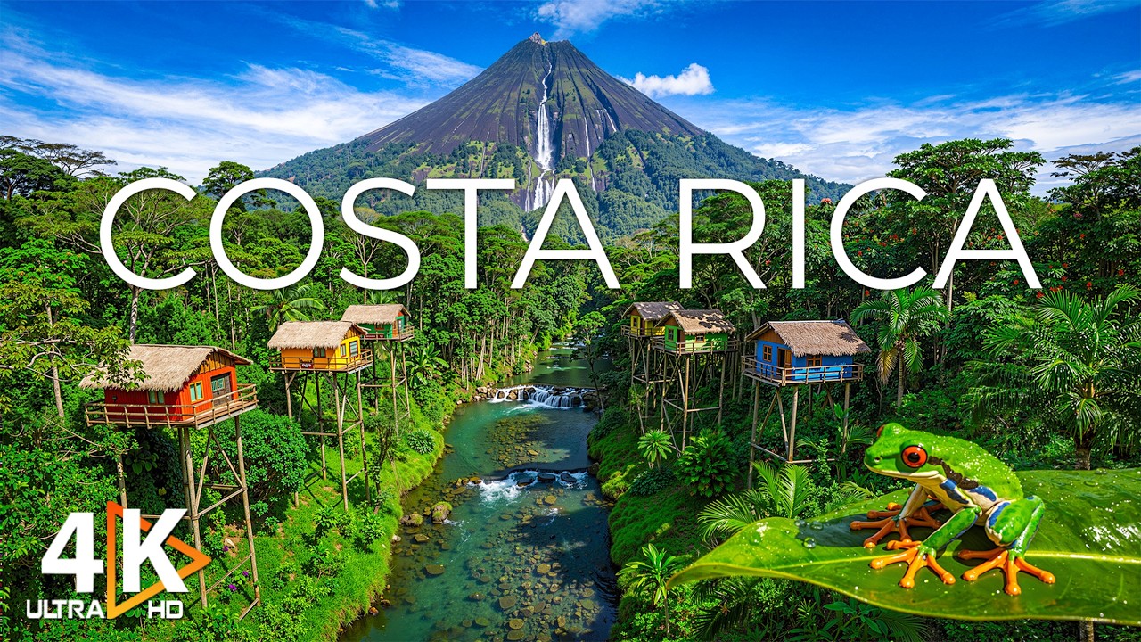 Costa Rica 4K | Untamed Paradise – Lush Rainforests, Tropical Beaches & Misty Volcanoes
