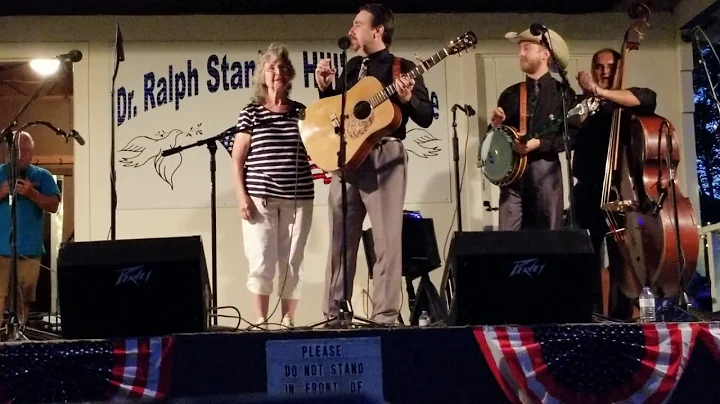 Ralph Stanley II presenting Ruby Belcher a plaque ...