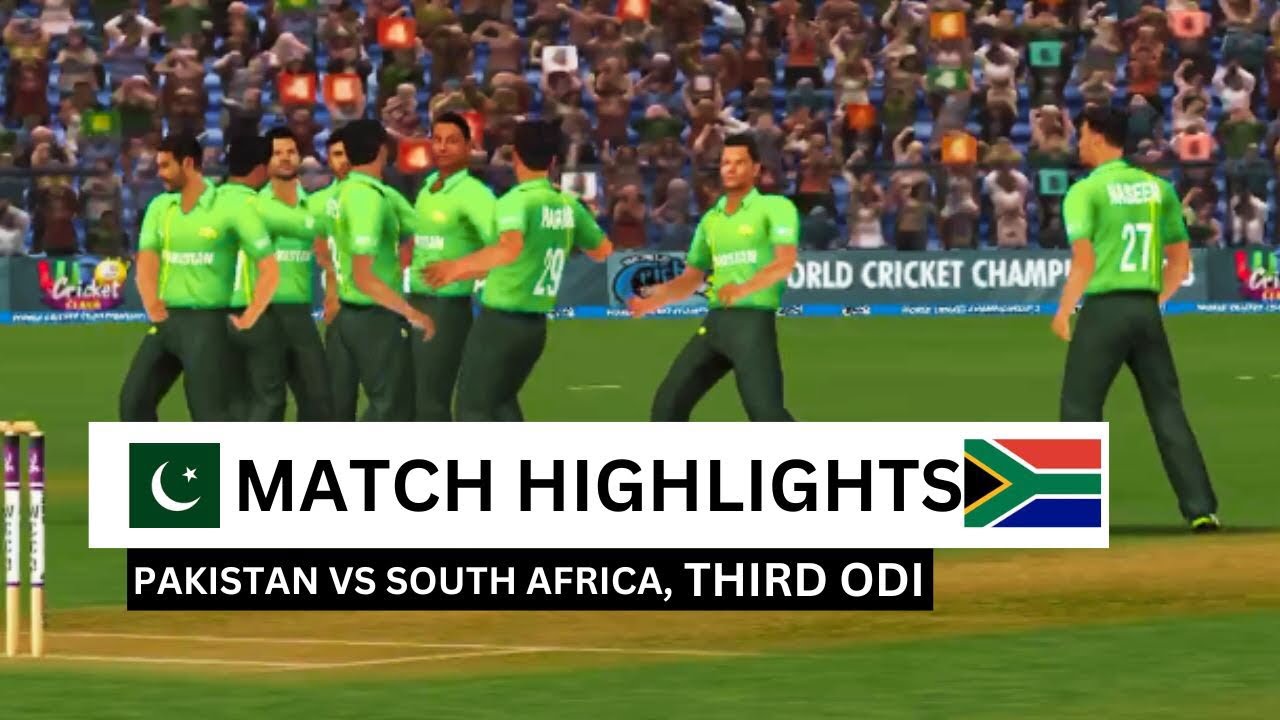 Pakistan Vs South Africa | 3rd ODI Match Highlights 2024 😱🔥 | Wcc 3 ...