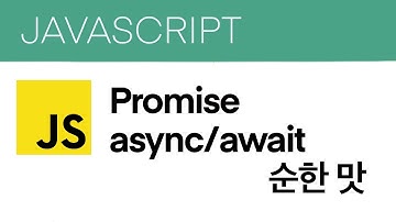 자바스크립트 - Promise, async/await 순한 맛