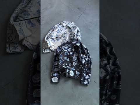 شاهکار ب رند تومارو برش اور سایز سایز بندی     دیتیل چاپ پارچه پاییزه در دو رنگ