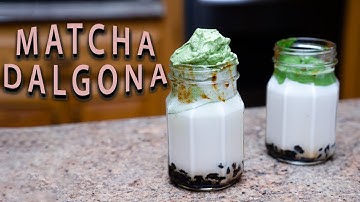 Making Dalgona Matcha Two Ways