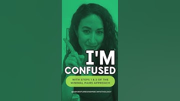 Step 1 & 2 of Minimal Pairs Therapy!