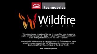 Cedar Fire: first 12 hours simulation using Wildfire Analyst screenshot 4