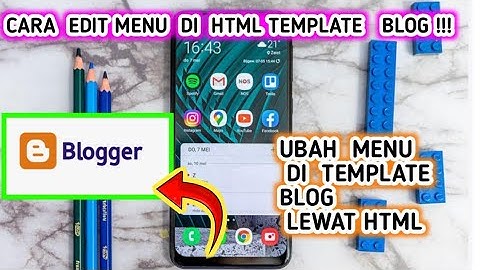 CARA EDIT MENU HTML TEMPLATE DI BLOGGER