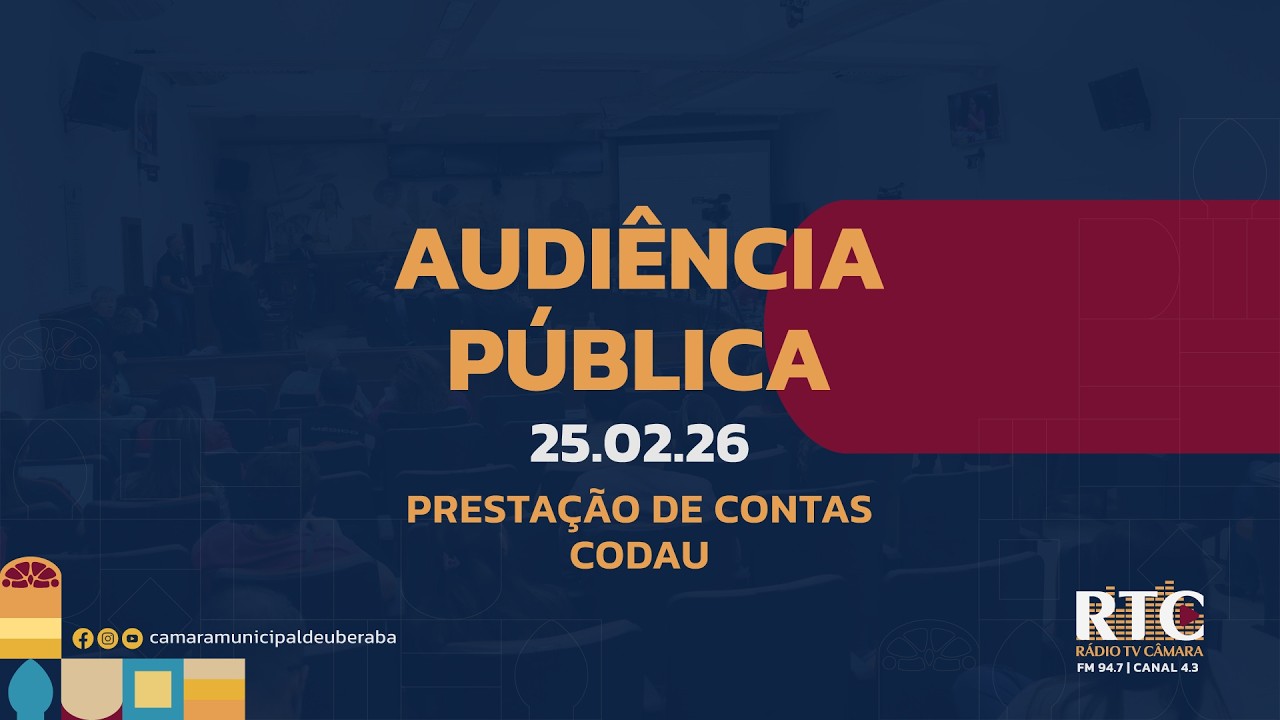 Audiência Pública da CODAU - 25 de Fevereiro / 2026