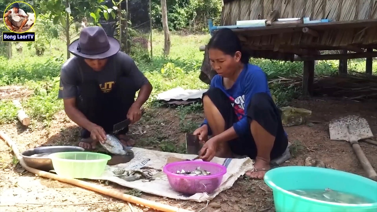 ត្រីសមុទ្រខដើមអំពៅ និងម្នាស់ទុំ GO FISHING TOGETHER ON ISLAND WITH YUMMY SOUP 4K VIDEO