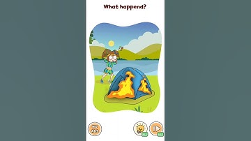 🔥Camping Disaster?! 😱 What Happened Here? 🏕️🧠 Only 1% Know! 🤯 #DOP5 #BrainPuzzle #Shorts