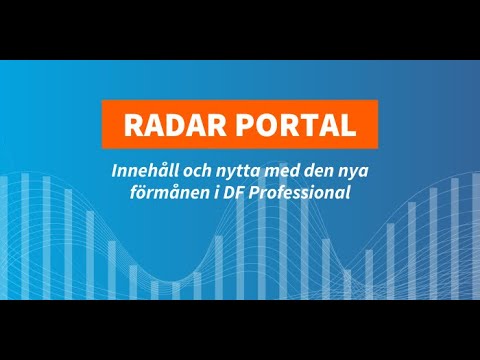 Presentation av Radar Portal