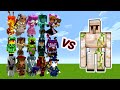 Iron Golem Vs. New Hostile Mobs in Minecraft