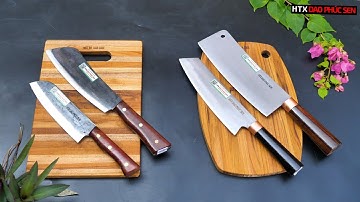 DAO PHÚC SEN, BỘ 2 DAO NHÍP XE VÀ THÉP TRẮNG GIÁ TỐT -HÀNG CHUẨN CỦA HTX DAO PHÚC SEN