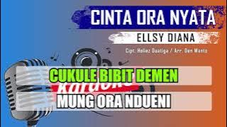 CINTA ORA NYATA - ELLSY DIANA [KARAOKE]