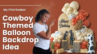 Wild West Cowboy Rodeo Balloon Backdrop