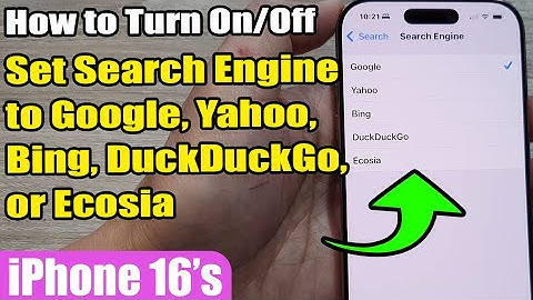 🌐 How to Set Search Engine to Google, Yahoo, Bing, DuckDuckGo, or Ecosia on iPhone 16/16 Pro Max