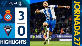 ⚽ RESUMEN J27 | Espanyol 3-0 Mirandés | #LaLigaHighlights