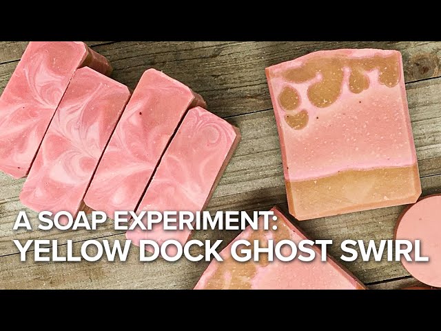 Soap Color Experiment: Yellow Dock Ghost Swirl