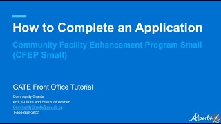 How to Complete an Application