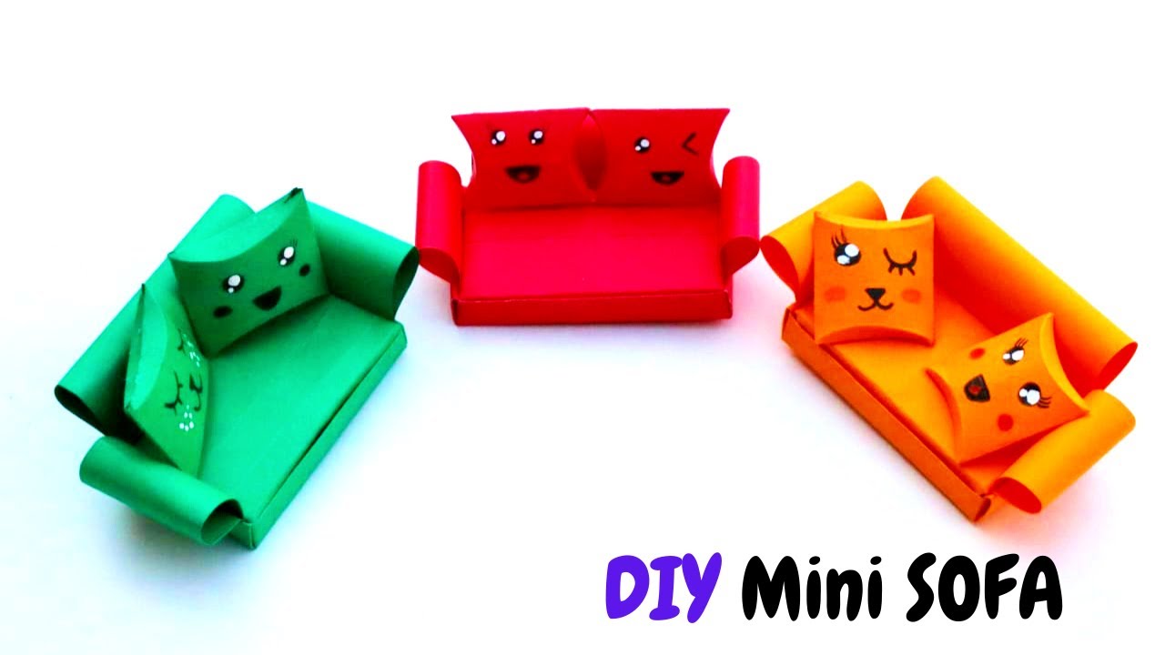 Easy To Make Paper Sofa Origami Sofa DIY Origami Paper Craft 2020