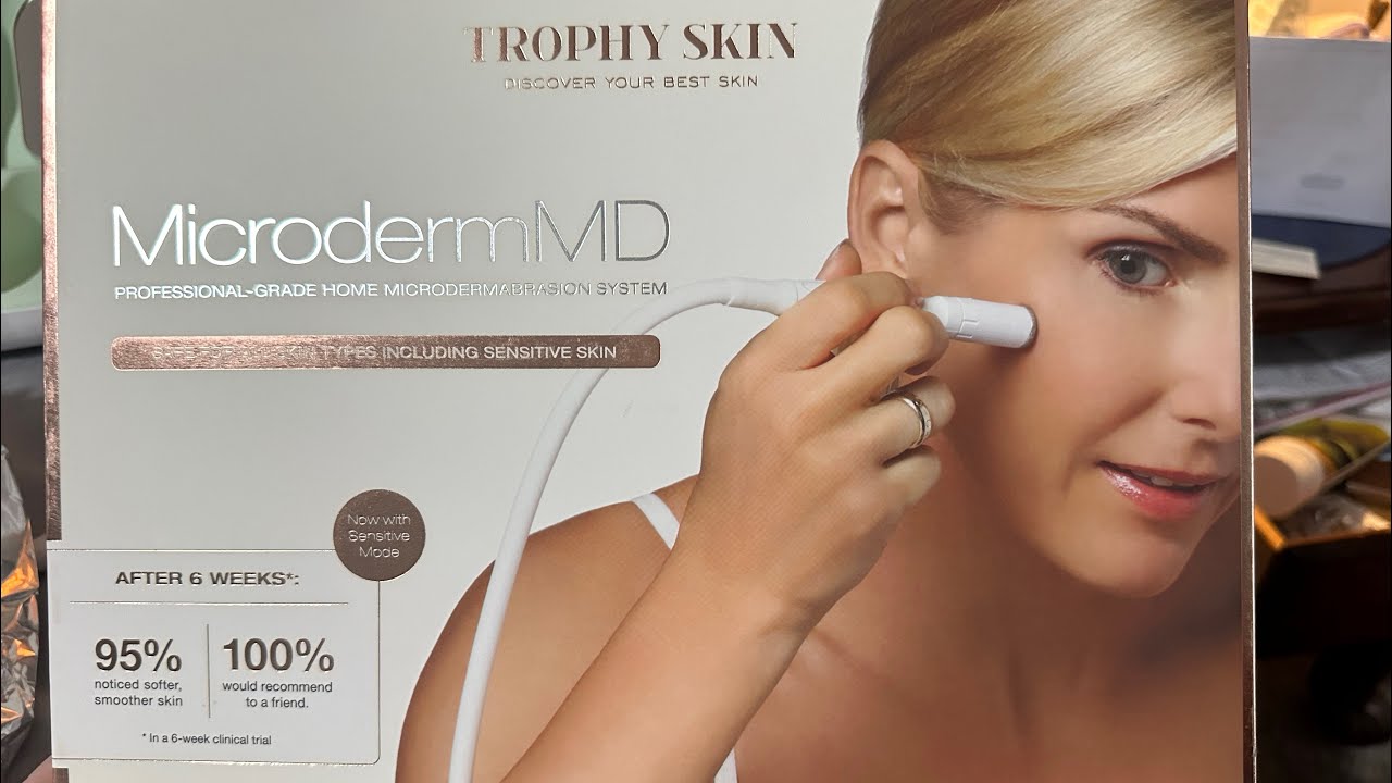 Using Trophy Skin's Microdermabrasion for 1st time/Watch till the