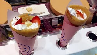 How they make Japanese Crepes in JAPAN