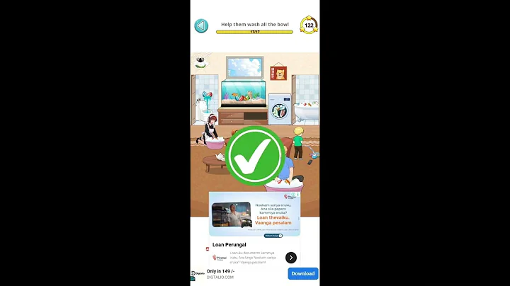 Brain Puzzle Tricky Test Level 18 - Help Them Wash All The Bowl 🧩 | SolutionGuruji