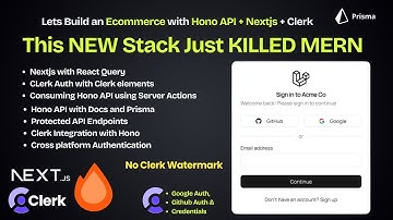 This NEW Stack Just KILLED MERN - Full E-commerce Build in 5 Hours (Next, Hono, PostgreSQL, Prisma)