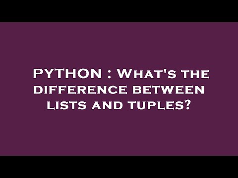 PYTHON : What's