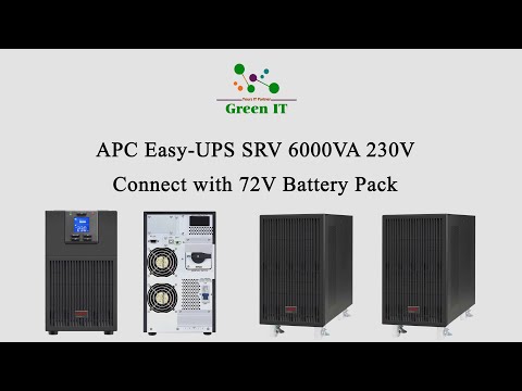 APC Easy UPS SRV 6000VA 230V connect with 72V Battery Pack APC Easy UPS SRV 6000VA 230V connect with 72V Battery Pack