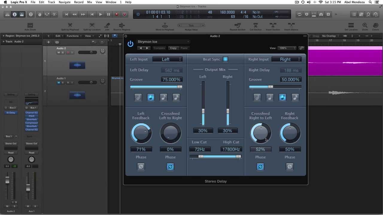 Tutorial - Strymon Timeline/Bluesky Shimmer/Ice Effetcs In Logic